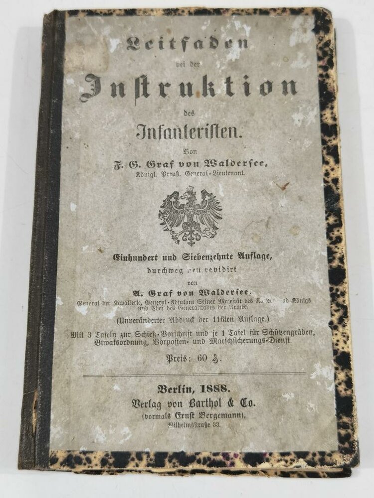 Leitfaden Bei Der Instruktion Des Infanteristen Datiert 1888 229 Se