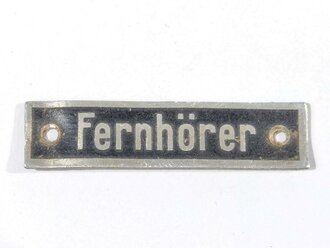 Beschriftung Wehrmacht für Funkgeräte " Fernhörer " 9 x 37mm