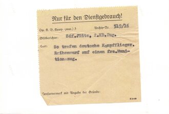 PK Aufnahme ( Propagandakompanie) "So trafen deutsche Kampfflieger" 11,5 x 17,5cm