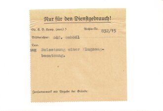 PK Aufnahme ( Propagandakompanie) "Beisetzung einer Flugzeugbesatzung" 11,5 x 17,5cm