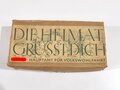 Pappschachtel "Die Heimat grüsst dich NSDAP Hauptamt für Volkswohlfahrt" Ungereinigt 5 x 10 x 20cm