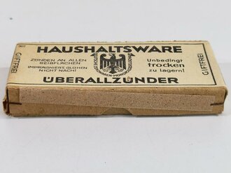 Pack "Haushaltsware Überallzünder" Ungeöffnet, Breite der Packung 12,5cm, KEIN VERSAND NACH ÜBERSEE