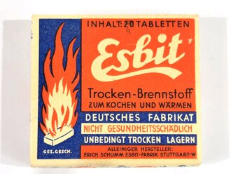 Pack " Esbit Trocken Brennstoff" Erich Schumm Stuttgart, ungeöffnet, sehr guter Zustand