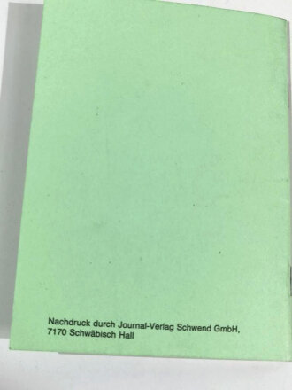 REPRODUKTION "Die Handgranate 24 und das Handgranatenwerfen", 29 Seiten, DIN A6