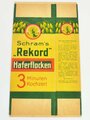 Verpackung "  Schram´s Rekord Haferflocken "  Maße  13 x 23 cm, ungebrauchtes Firmenmuster