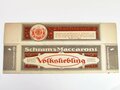 Verpackung " Schram´s Maccaroni " Maße 14 x 31cm, ungebrauchtes Firmenmuster