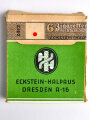 Pack "Eckstein No5" Zigaretten, ungeöffnet, Steuerbanderole mit Hakenkreuz