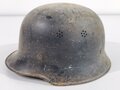 Stahlhelm Feuerwehr III.Reich. Originallack, ungereinigtes Stück