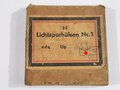 Transportkasten aus Pappe "25  Lichtspurhülsen Nr.1"