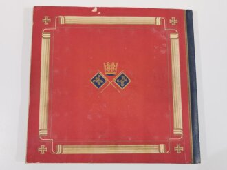 Sammelbilderalbum "Waldorf-Astoria Uniformen der Alten Armee", komplett, Einband verfleckt, etwas wellig