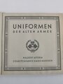 Sammelbilderalbum "Waldorf-Astoria Uniformen der Alten Armee", komplett, Einband verfleckt, etwas wellig