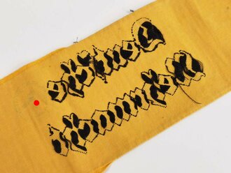 Armbinde "Deutsche Wehrmacht" für Zivilangestellte, aufgetrennt