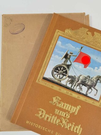 "Kampf ums dritte Reich"  Sammelbilderalbum unbenutzt, keine Bilder!, guter Zustand mit Schutzkarton