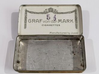 Blechdose "Graf von der Mark" 50 Cigarettes Juwel Dresden