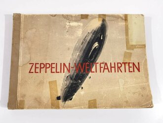 Sammelbilderalbum "Zeppelin Weltfahrten" , komplett, Einbandecke restauriert