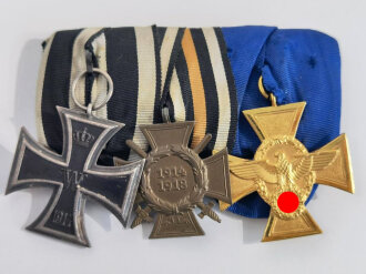 3er Ordensspange " Eisernes Kreuz 2. Klasse 1914,...