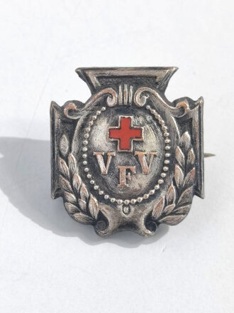 Vaterländischer Frauenverein vom roten Kreuz, Kriegsdienstabzeichen in Silber 19mm