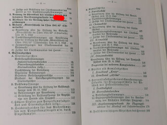 Sammeldruck "Merkblatt 15/5 - Orden und Ehrenzeichen Abschnitt I Neudruck von 1.Juli 1943", 295   Seiten, über DIN A5, gebraucht