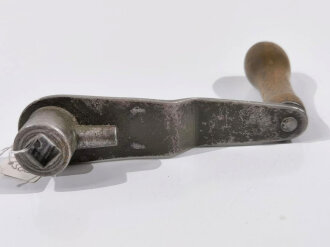 Kurbel für die Rückentrage schweres Feldfernkabel der Wehrmacht. Defektes Stück, datiert 1938