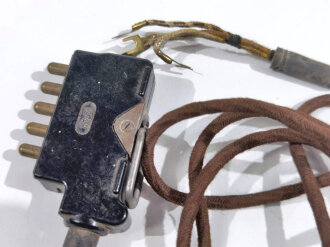 Anschlußstecker für Handapparat zum Feldfernsprecher 33 der Wehrmacht datiert 1943