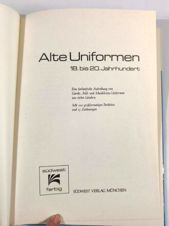 "Alte Uniformen 18. bis 20. Jahrhundert", 120...