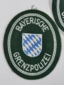 Ärmelabzeichen "Bayerische Grenzpolizei "  auf grünem Untergrund, sie erhalten 1 ( ein ) ungetragenes Stück