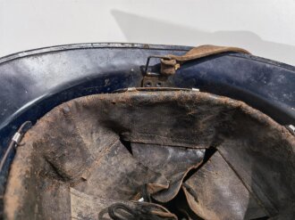 Frankreich, Helm für Polizei aus Metall ( ex Modell 1926 Stahlhelm)  Gebraucht, Größe 56