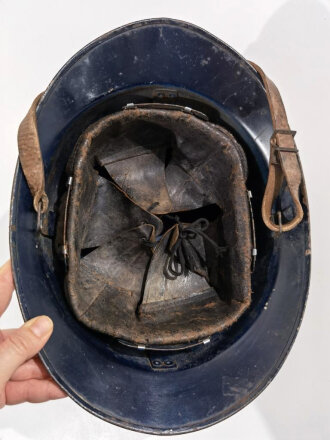 Frankreich, Helm für Polizei aus Metall ( ex Modell 1926 Stahlhelm)  Gebraucht, Größe 56