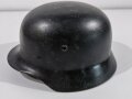 Stahlhelm Glocke Wehrmacht Modell 1935, Q68. Nach dem Krieg schwarz lackiert