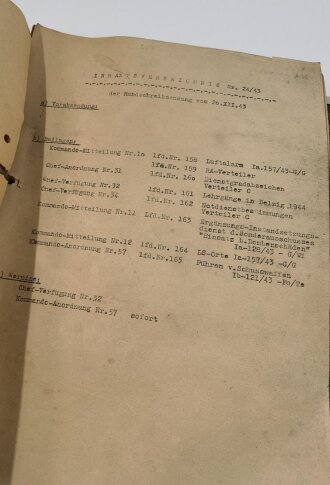 Technische Nothilfe, Aktenorder mit Korrespondenz von 1943. Hochinteressant