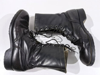 U.S. 1969 dated pair of Vietnam War era black leather...