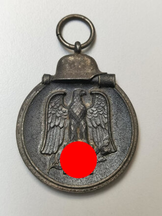 Medaille Winterschlacht im Osten, Zink mit resten der...