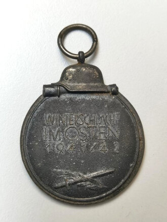 Medaille Winterschlacht im Osten, Zink mit resten der Versilberung