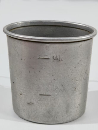 1.Weltkrieg, Trinkbecher aus Aluminium, Kammerstück...