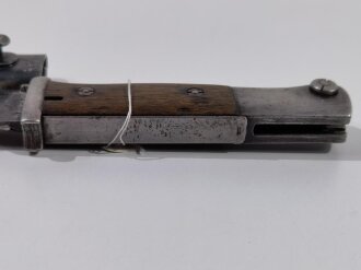 Kriegsmarine, Seitengewehr M84/98 für K98, Bajonett und  Scheide mit" Ostsee" Stempelung