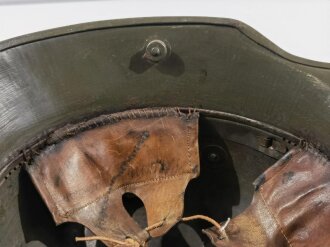 Stahlhelm Landespolizei Bayern 20iger Jahre ?. Originaler Weltkriegshelm , das Innenfutter mit div ersen Reparaturen, die Abzeichen Original