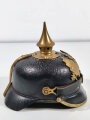 Preußen,  Pickelhaube für Mannschaften, Kammerstück des Infanterie Regiment 130. der Kinnriemen ist eine neuzeitliche Kopie, Gr. 52