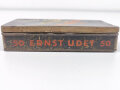 Ernst Udet Zigarettendose Blech, 7,5 x 14,5 x 3cm