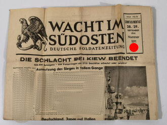 Wacht im Südosten, Deutsche Soldatenzeitung, 4 Seiten, Nummer 591, Ausgabe 28./29. Sept. 1941