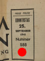 Wacht im Südosten, Deutsche Soldatenzeitung, 4 Seiten, Nummer 588, Ausgabe 25. Sept. 1941