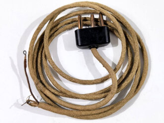 Stecker mit langem Kabel ( 178cm) für Funkgeräte Wehrmacht