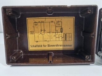 Glimmröhrensummer Luftwaffe ( Morseübungsgerät) Ln 127001.Funktion nicht geprüft