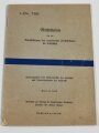 L.Dv.755 Richtlinien für die Durchführung erweiterten Selbstschutzes im Luftschutz, Berlin 1938, DIN A5, 32 Seiten