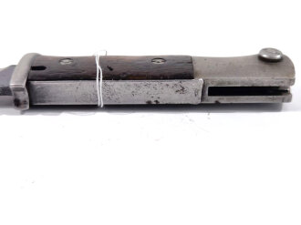 Seitengewehr Modell 84/98 für K98 der Wehrmacht. Gebraucht