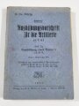 Ausbildungsvorschrift für die Artillerie, 1942, 228 Seiten, DIN A6, gebraucht