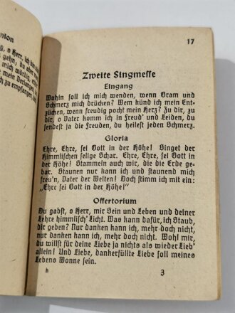 Katholisches Feldgesangbuch, 95 Seiten, Kleinformat, gebraucht