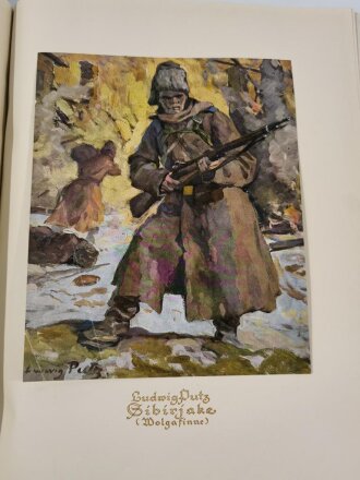 Buch "Deutschlands Gegener im Weltkrieg" mit Übersichtskarte 1914-1918, 308 Seiten, 30 x 40 cm, sehr stark gebraucht, Wasserschaden