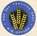 Winterhilfswerk des deutschen Volkes, Türplakette Februar 1934, Breite 100mm, Rückseitig Klebereste