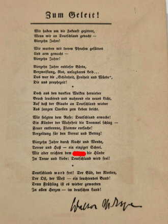 Das Buch der NSDAP "Werden, Kampf und Ziel", 1934, 156 Seiten, 18  x 25 cm, gebraucht