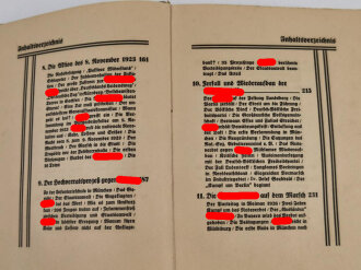 Das Buch der NSDAP "Werden, Kampf und Ziel", 1934, 156 Seiten, 18  x 25 cm, gebraucht